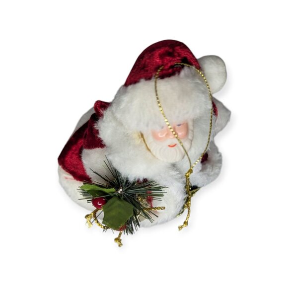 Santa Claus Ornament and/or Small Christmas Tree Topper 6.5" Tall - Picture 6 of 10